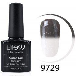 Гел Лак Термо 2в1 Цветно Бял 9729 10ml Elite99